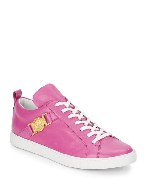 versace chucks|versace pink sneakers.